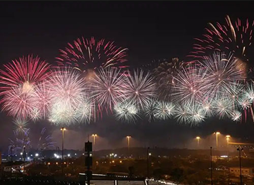 玛纳斯县焰火晚会